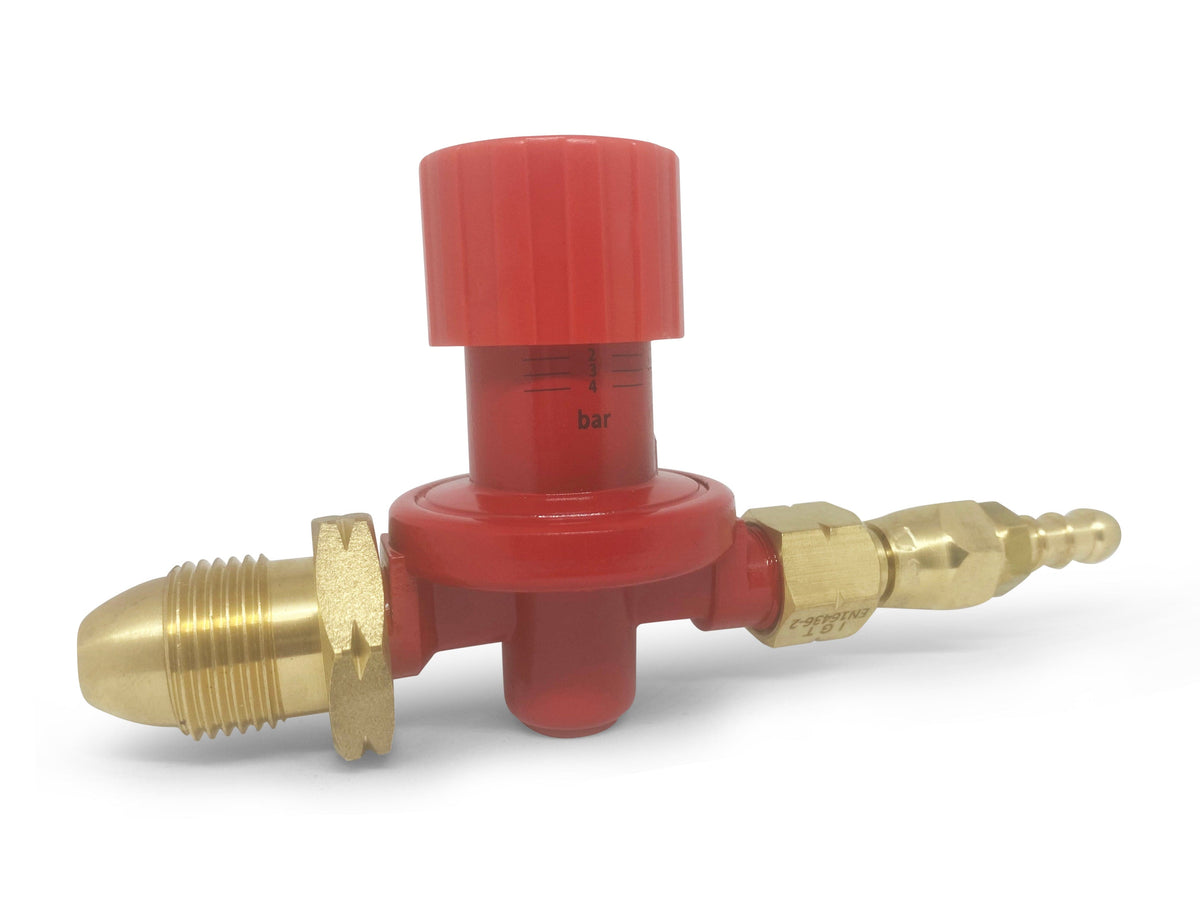 IGT High-Pressure Propane Regulator – 4 Bar Adjustable With POL X 1/4 Outlet, 8 Kg/hr, Outdoor Use