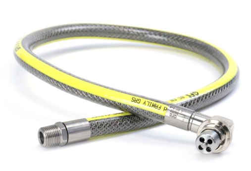 1 Metre Angled Bayonet Swivel Head Gas Cooker Hose GFS
