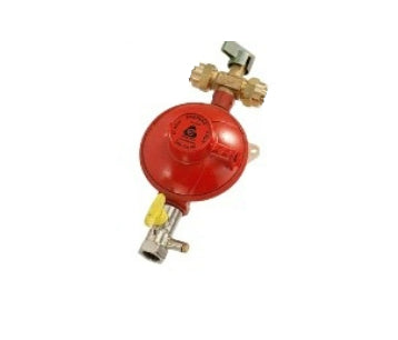 Cavagna Propane Regulator, Bottled Gas regulator with manual hangeover valve and test point fitted.