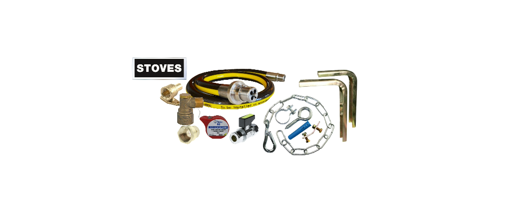Stoves Gas Cooker Installation Kit Inc Bayonet Hose, Inlet Adaptor Etc