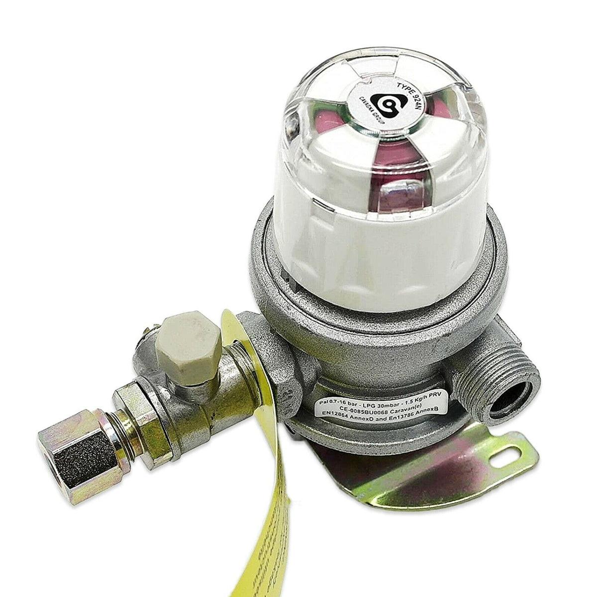 30Mbar 8mm 2 cylinder Auto Changeover Caravan and Motorhome Regulator ...
