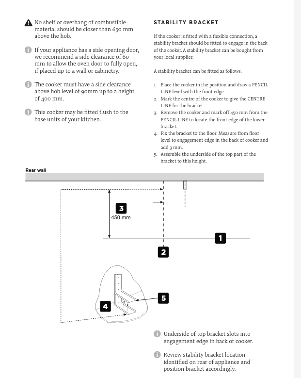 Belling Gas Cooker Installation Kit Inc Hose, Inlet Adaptor Et