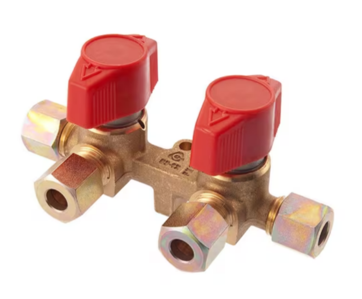 Cavagna SecureLock Caravan Two-Way Gas Isolation Valve - 8mm