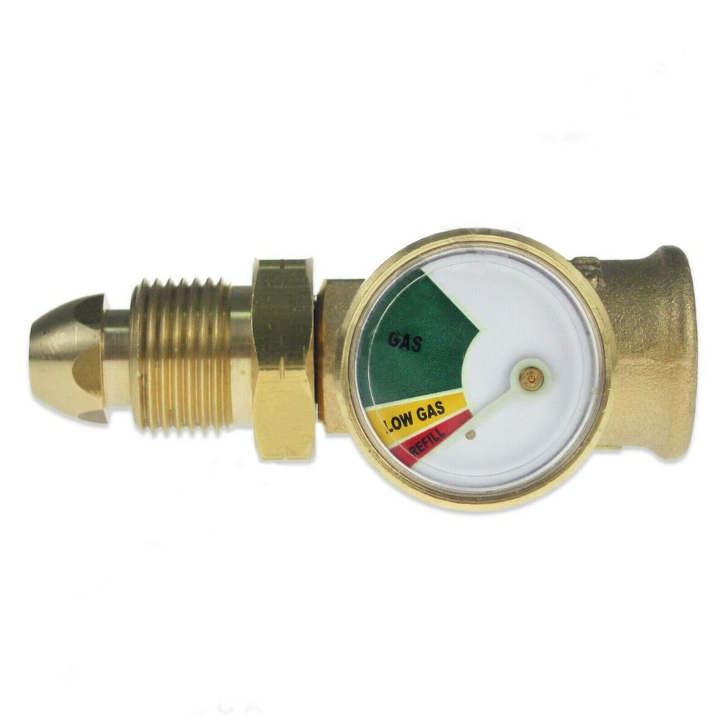 HI-LO PRESSURE GAUGE LEVEL INDICATOR PROPANE LPG GAS BOTTLE CYLINDER POL ADAPTOR