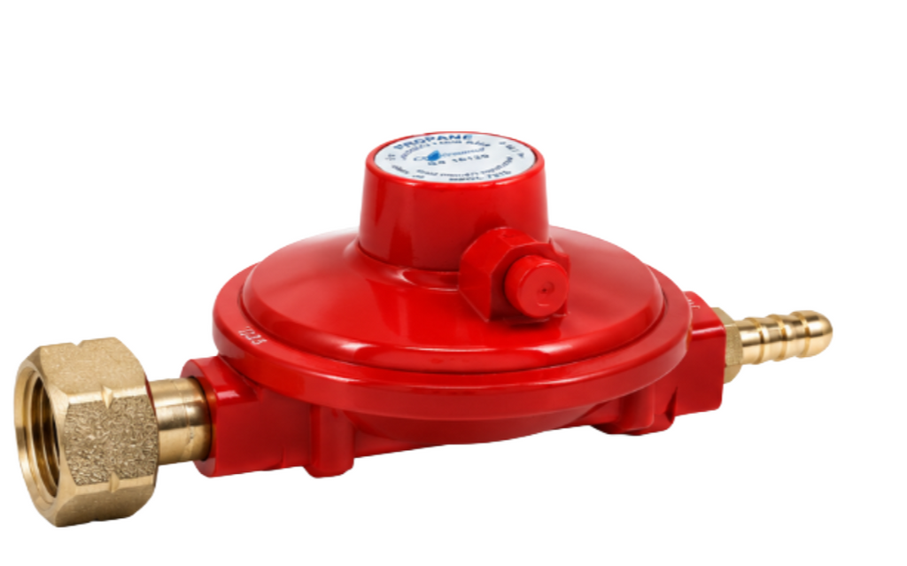 Irish F-Valve Propane Regulator 37mbar 4kg/hr – 21.8mm LH to 8mm – Continental R1803-BUT-KIT