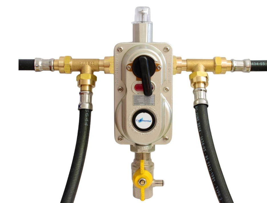 Four Pack Automatic Changeover Kit with OPSO - Butane Nut Pigtails