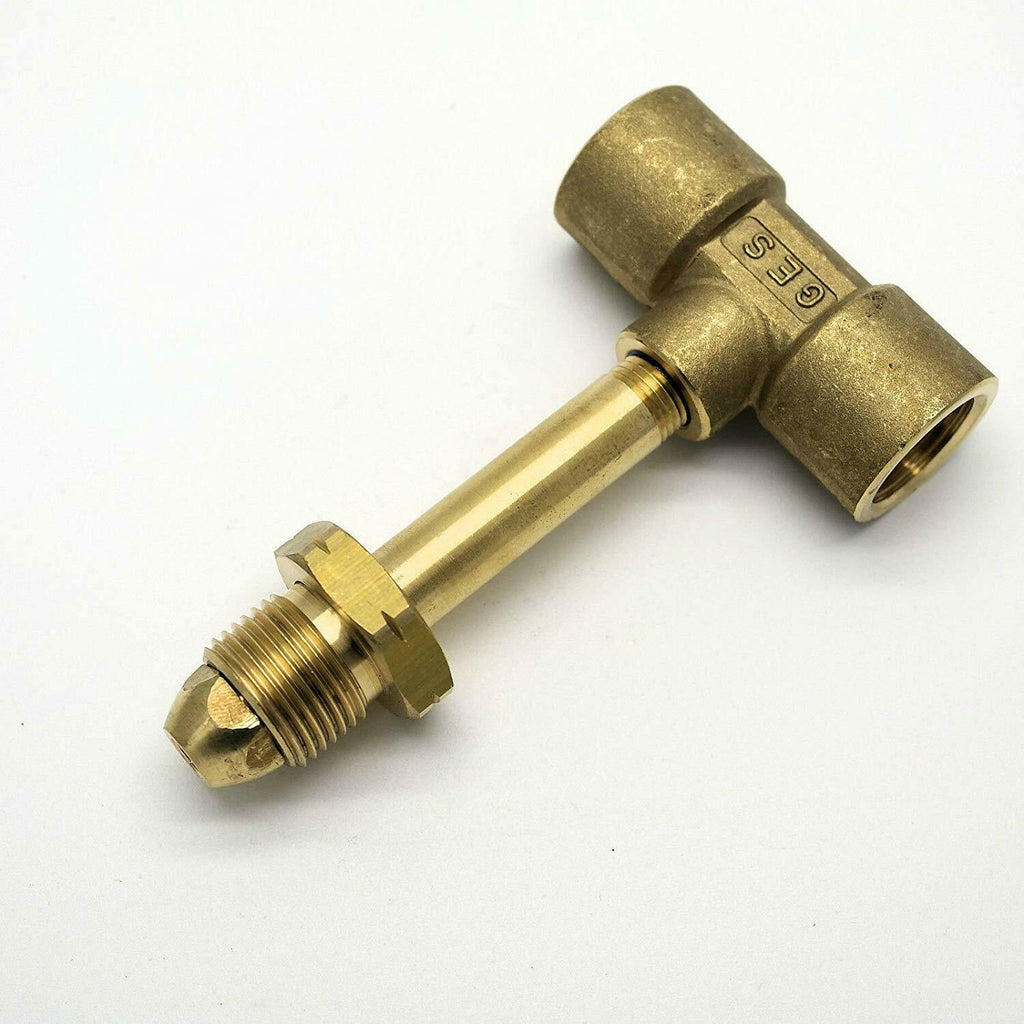 POL 105 To 2 Female Extension Brass Pigtail T Adaptor Cavagna (105)