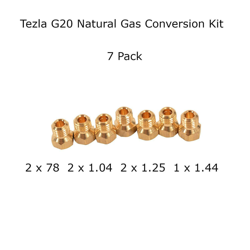 Natural Gas Jet Set -7 Burner Hob Injector Nozzle Conversion Kit