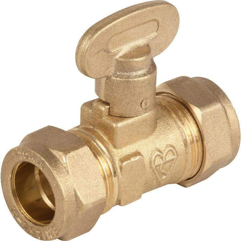 MidBrass Compression Gas Isolating Ball Valve 10mm - High Quality