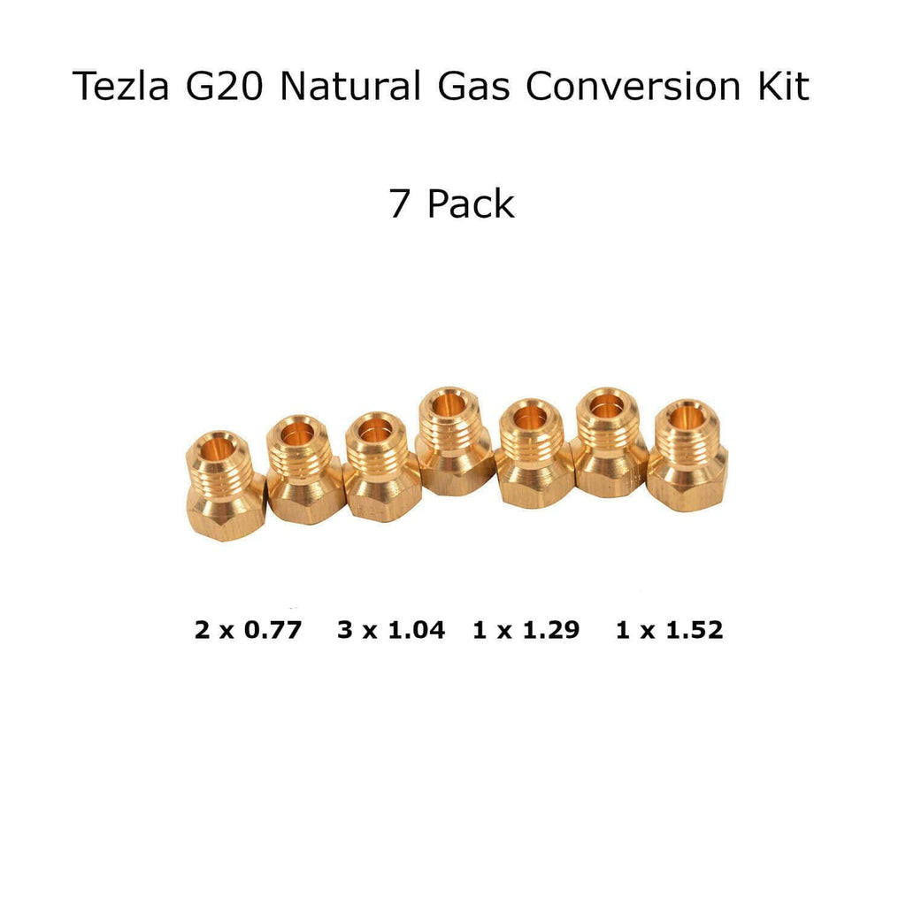 Natural Gas Jet Set -7 Burner Hob Injector Nozzle Conversion Kit
