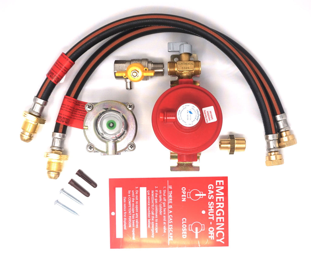 Twin Manual OPSO Propane  Regulator Kit With POL Pigtails
