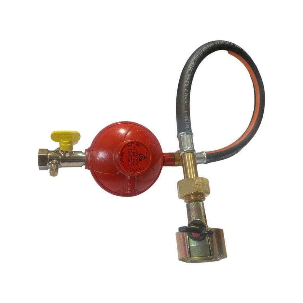 Cavanga Single Cylinder Propane Gas Regulator Kit Inc Test Point  27mm Adaptor